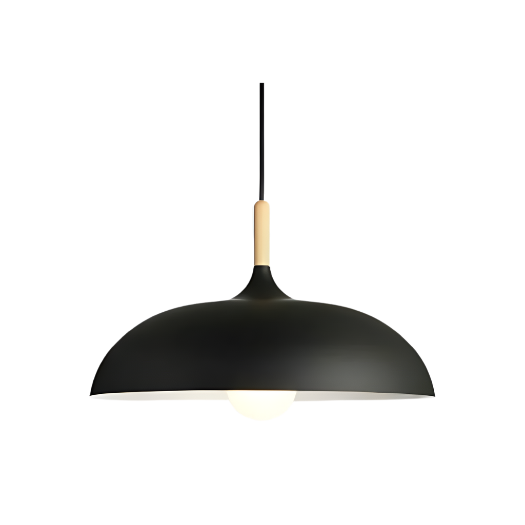 Nordic Style Wood Iron Art Pendant Light