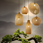 Solaya Handwoven Bamboo Pendant Light