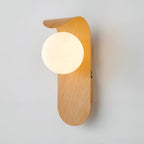 Carlyle Nordic Minimalist Iron Wood Accent LED Wall Light