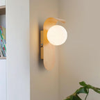 Carlyle Nordic Minimalist Iron Wood Accent LED Wall Light