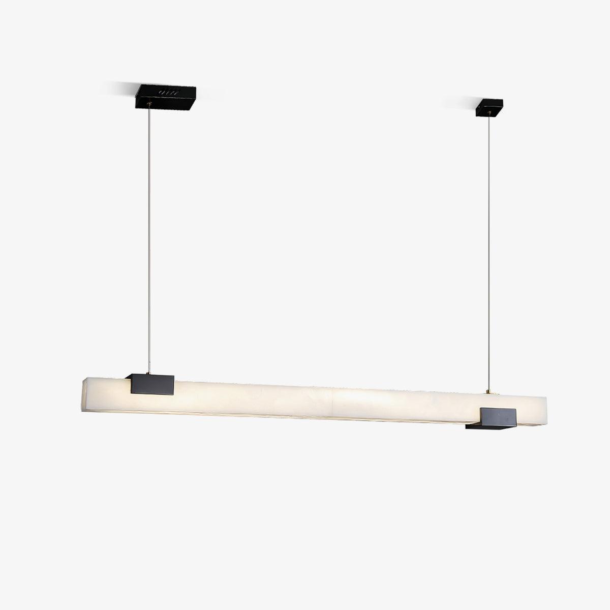 Kaelen Minimalist Alabaster Linear Pendant Light