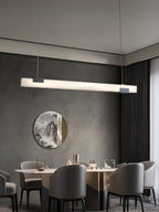 Kaelen Minimalist Alabaster Linear Pendant Light