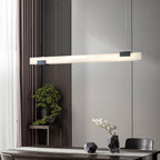 Kaelen Minimalist Alabaster Linear Pendant Light