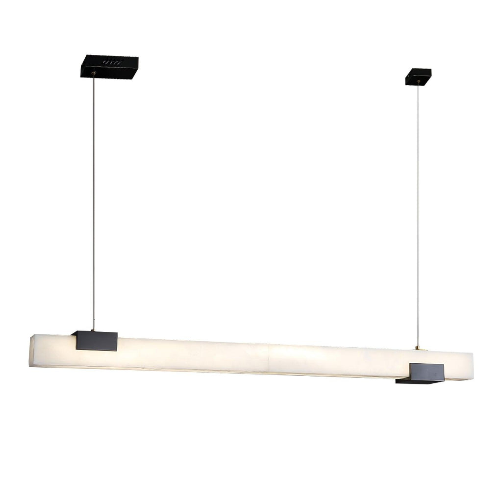 Kaelen Minimalist Alabaster Linear Pendant Light