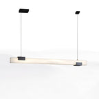 Kaelen Minimalist Alabaster Linear Pendant Light