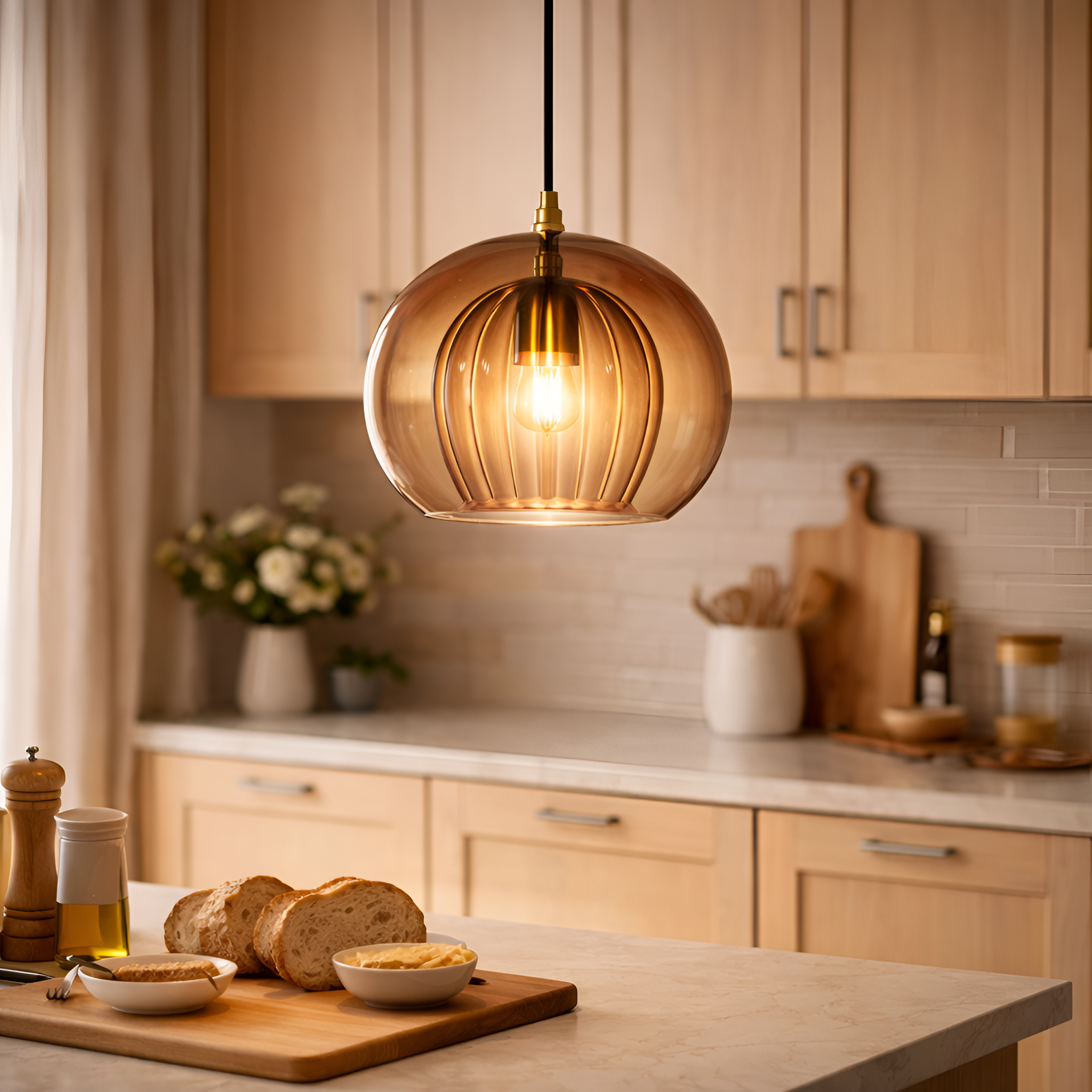 Isolde - Double Layer Glass Globe Pendant Lamp