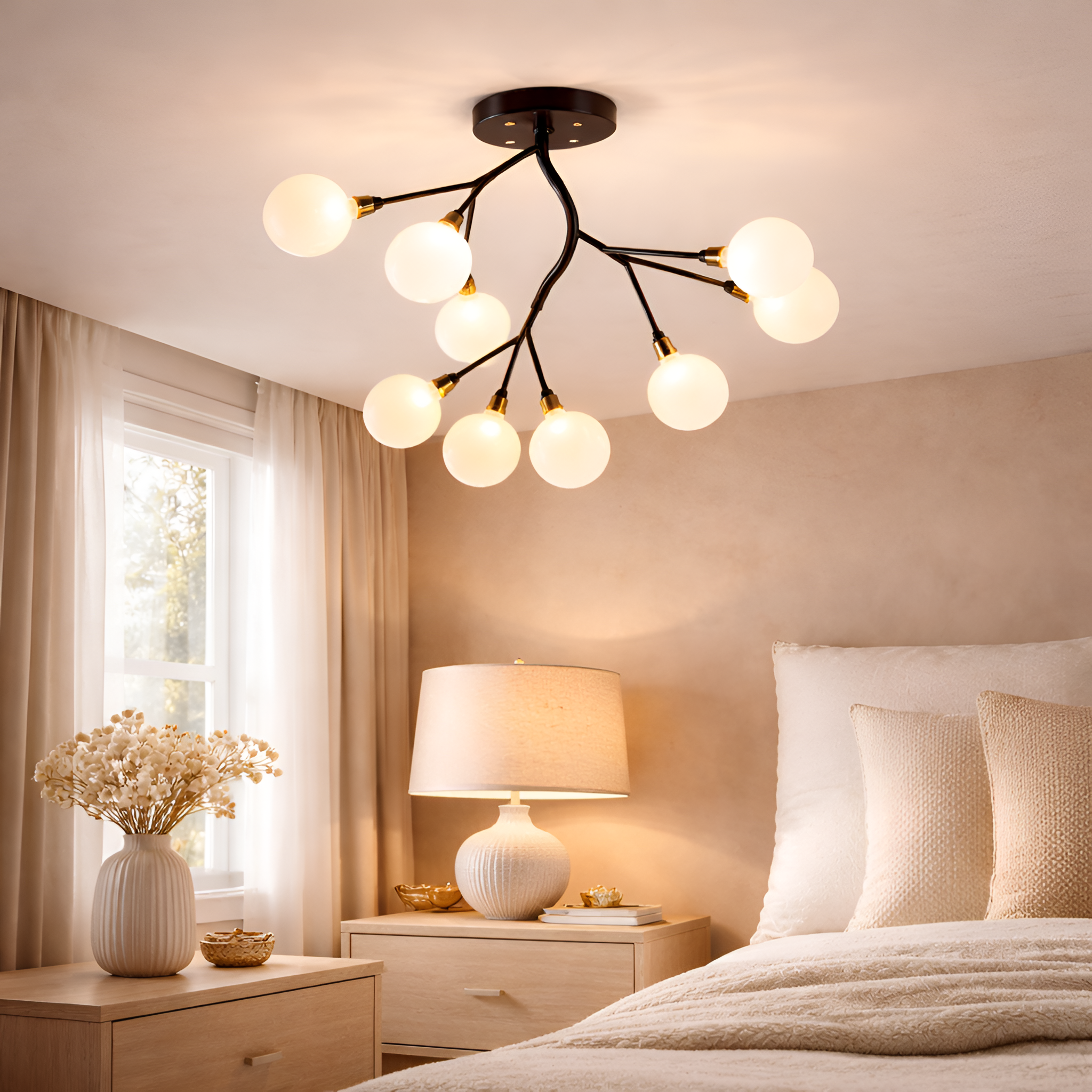 Luther - Firefly LED Chandelier Minimalist Ceiling Pendant Light