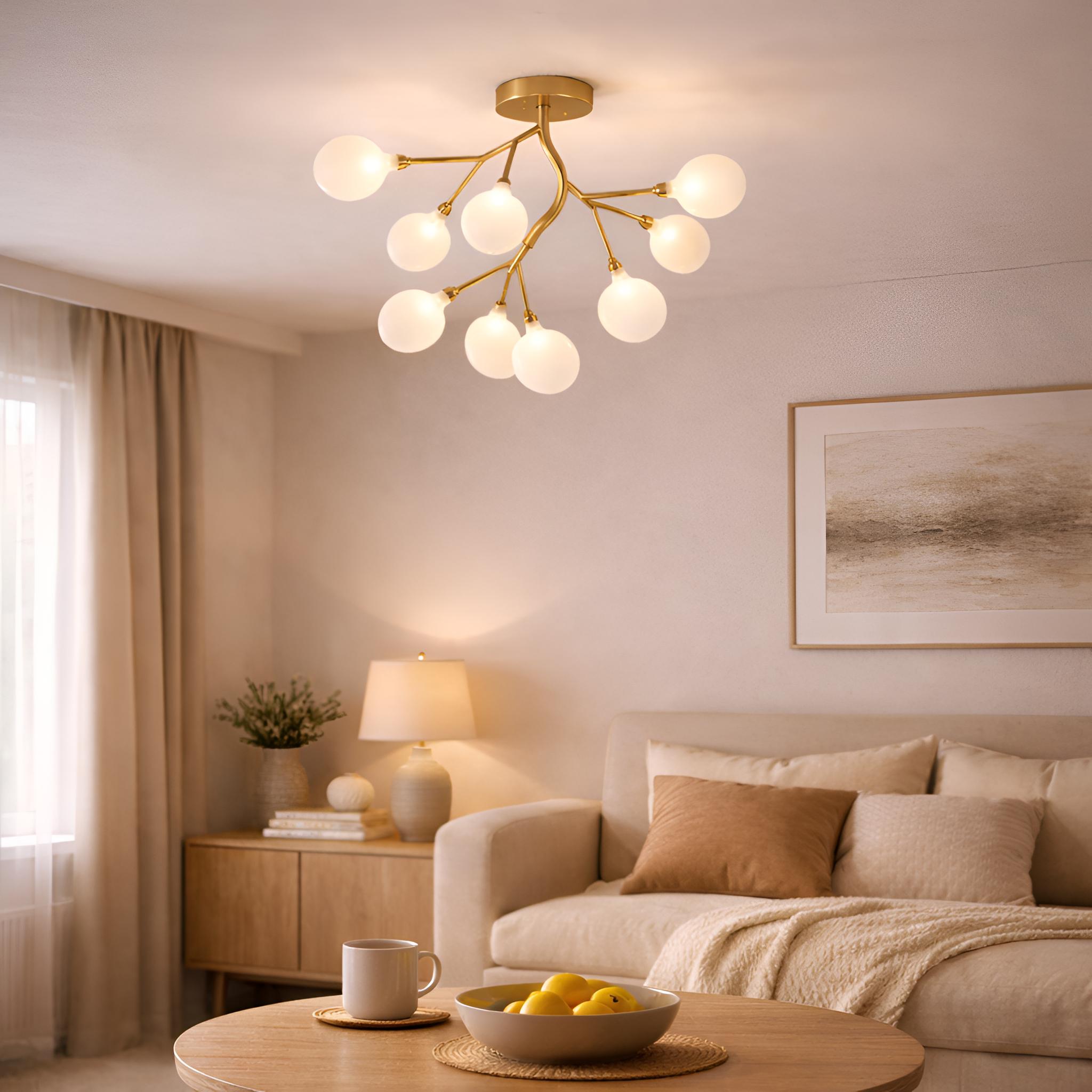 Luther - Firefly LED Chandelier Minimalist Ceiling Pendant Light