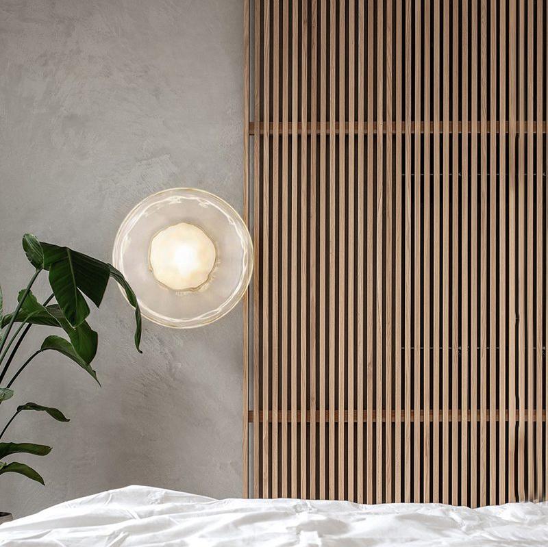 Nordic Round Design Ceto Glass Wall Light