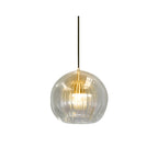 Retro Glass Globe Shape Pendant Light