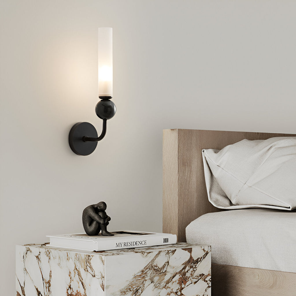 Marble Light Luxury Copper Long Pole Wall Light
