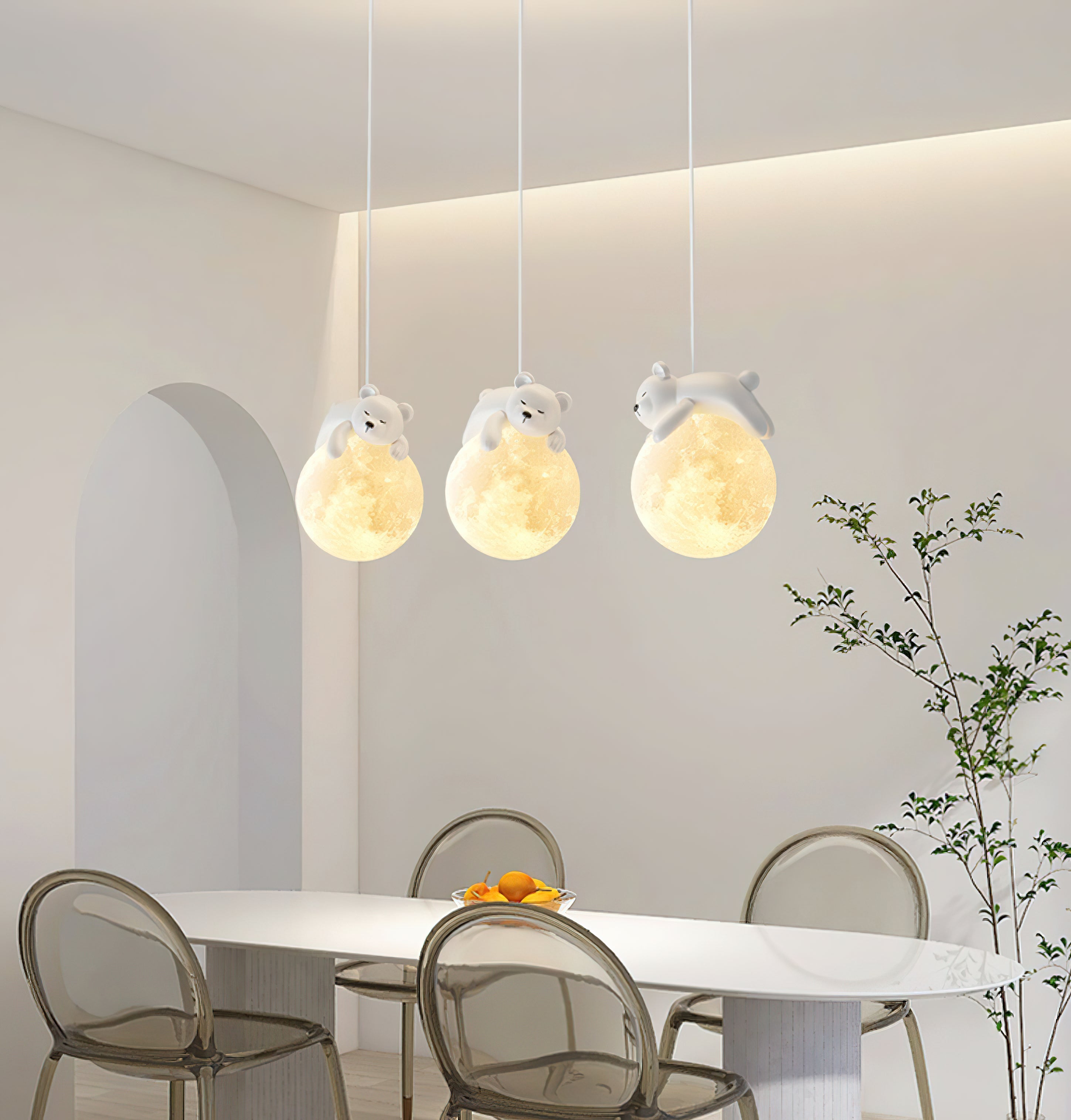 Cream Style Animal Pendant Lamp