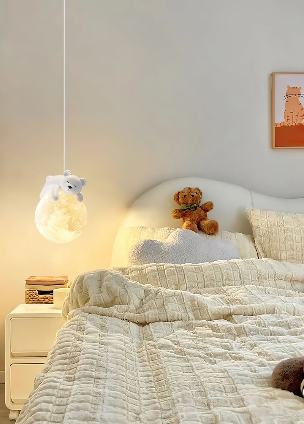 Cream Style Animal Pendant Lamp