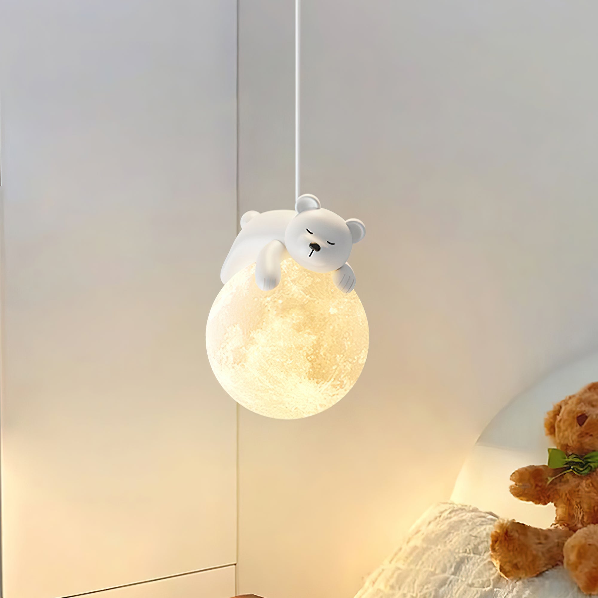 Cream Style Animal Pendant Lamp