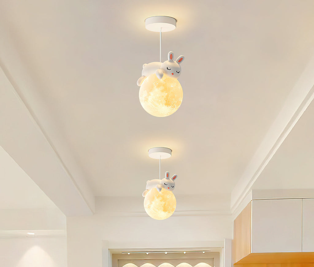 Cream Style Animal Pendant Lamp