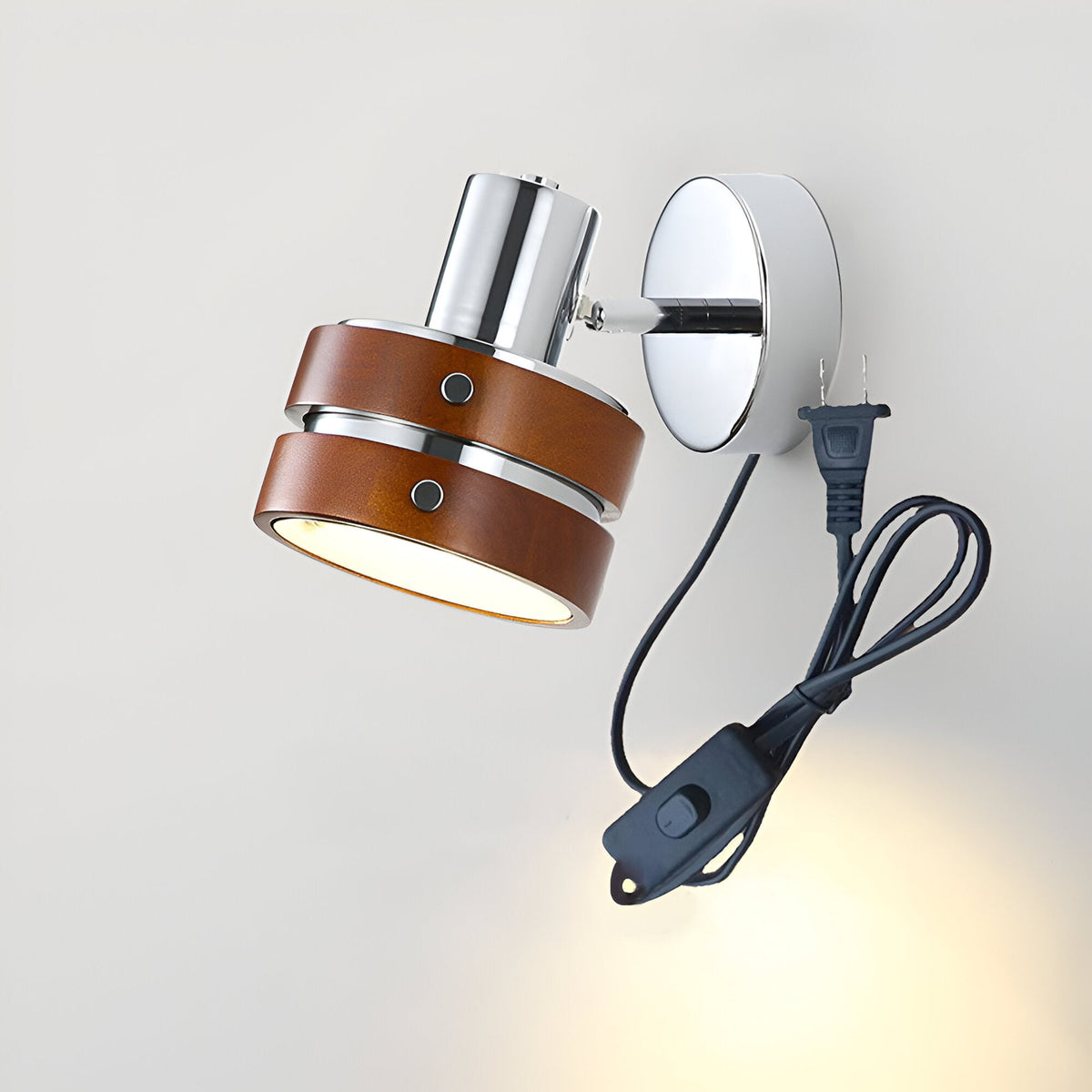 Elric Traditional Vintage Cylinder Wood Wall Light