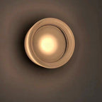 Nordic Luminous Dimple Glass Modern Wall Light