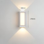Nordic Up Down Acrylic Waterproof Minimalist Outdoor Wall Light