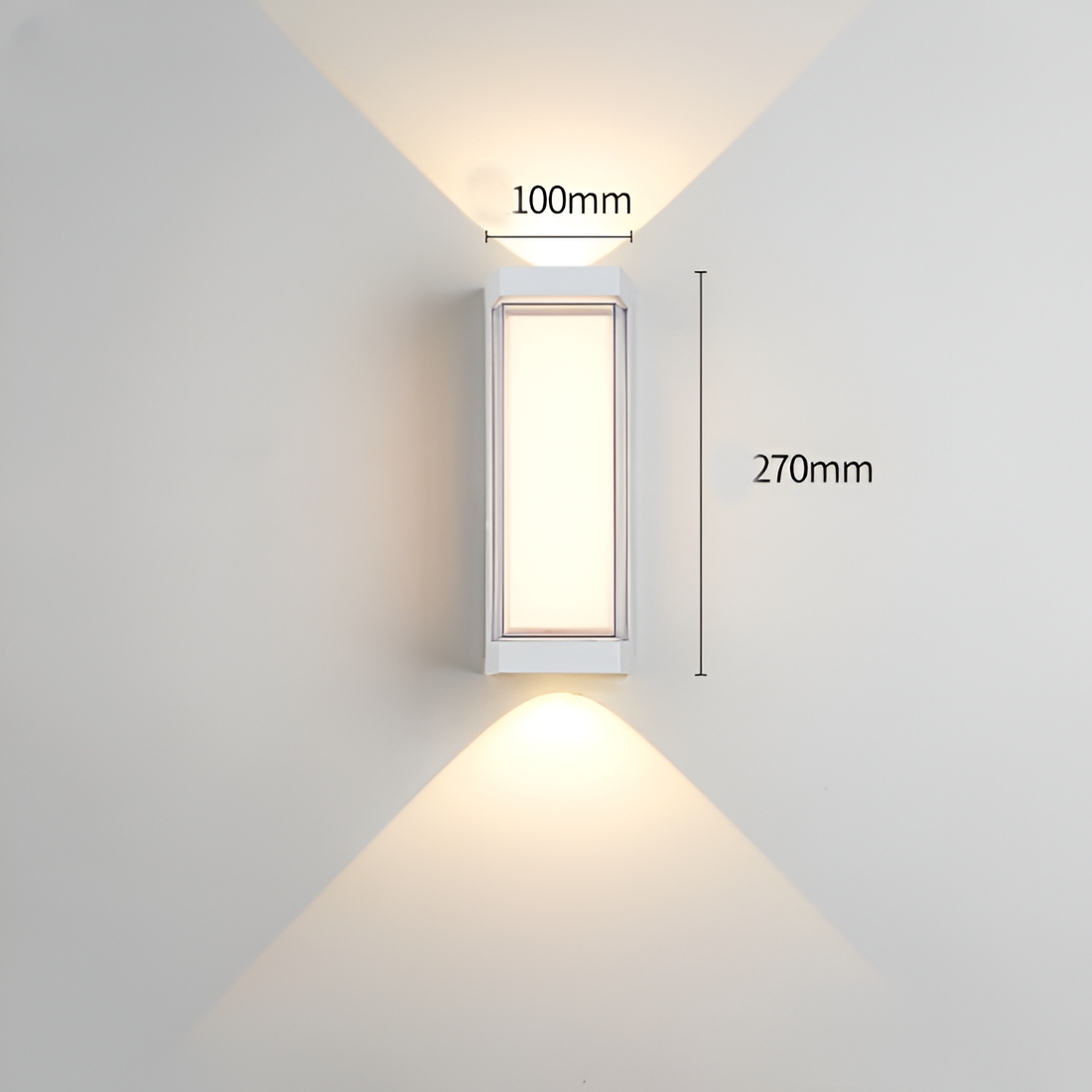 Nordic Up Down Acrylic Waterproof Minimalist Outdoor Wall Light
