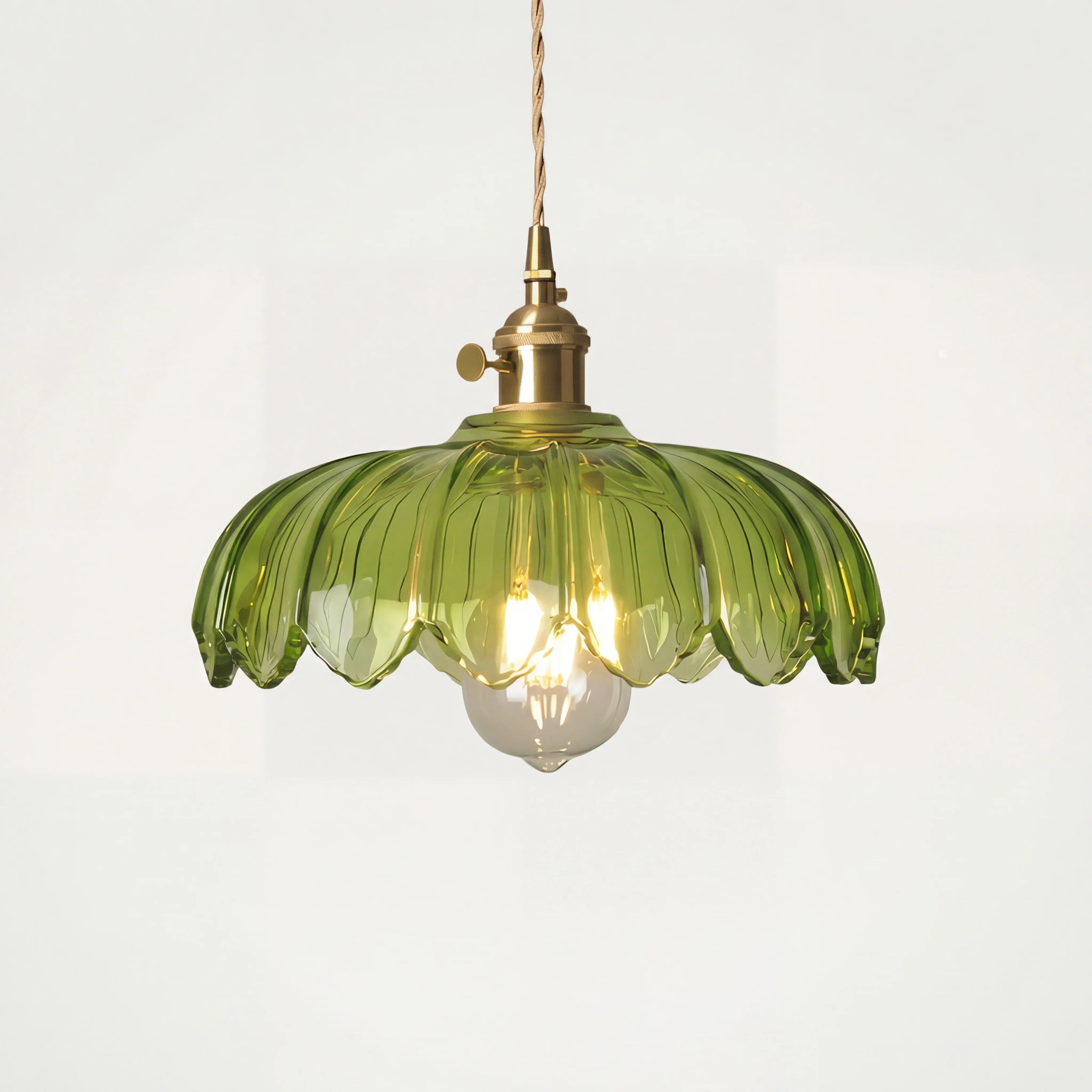 Fay Rustic Tulip Glass Pendant Light