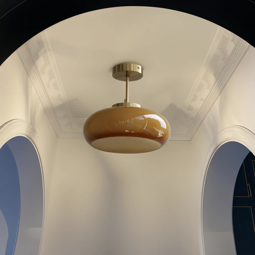 Flixar - Vintage Yellow Ceiling Lamp