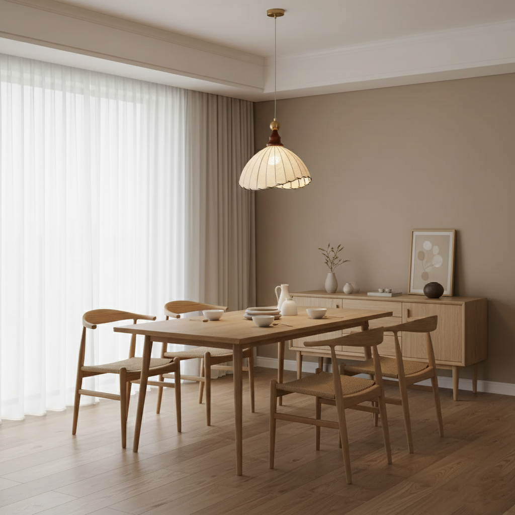 Eleonora Minimalist Fabric Pendant Light