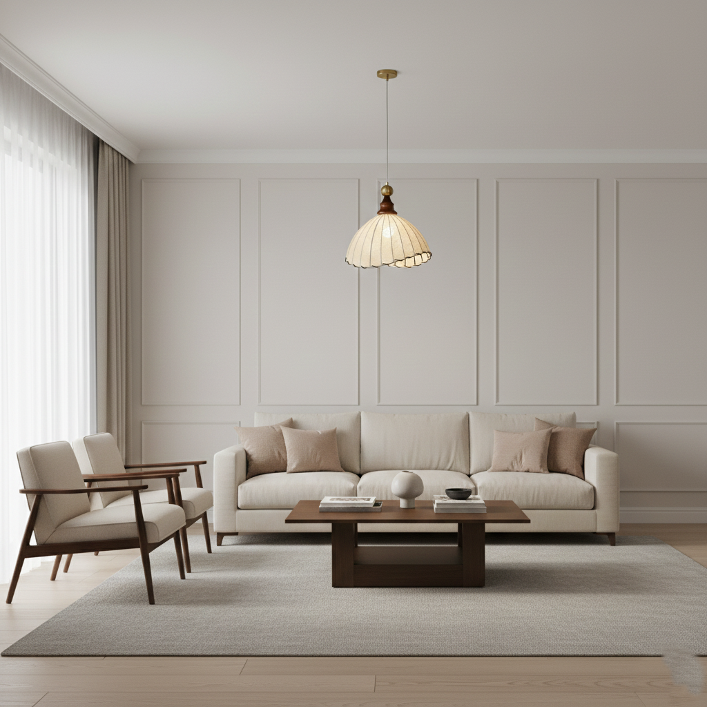 Eleonora Minimalist Fabric Pendant Light