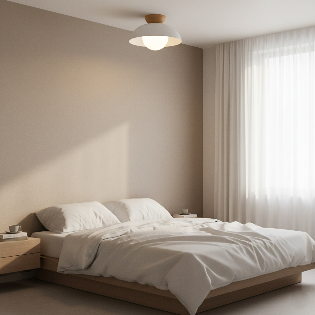 Nordic Minimalist Eco Iron Shade Ceiling Light