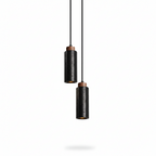 Morvain Medieval Black Travertine Pendant Light