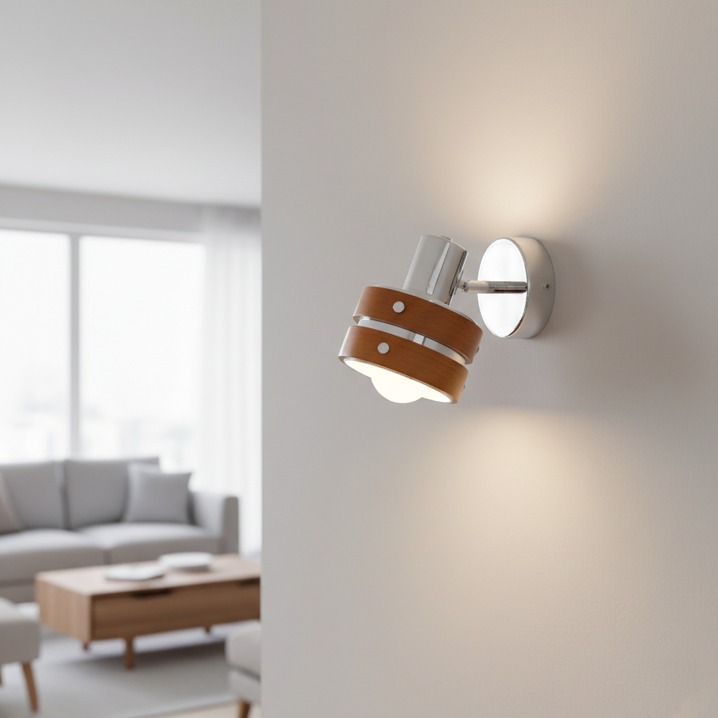 Elric Traditional Vintage Cylinder Wood Wall Light