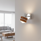 Elric Traditional Vintage Cylinder Wood Wall Light