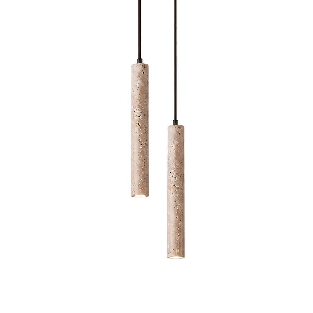 Travertine Minimalist Long Line Ceiling Light