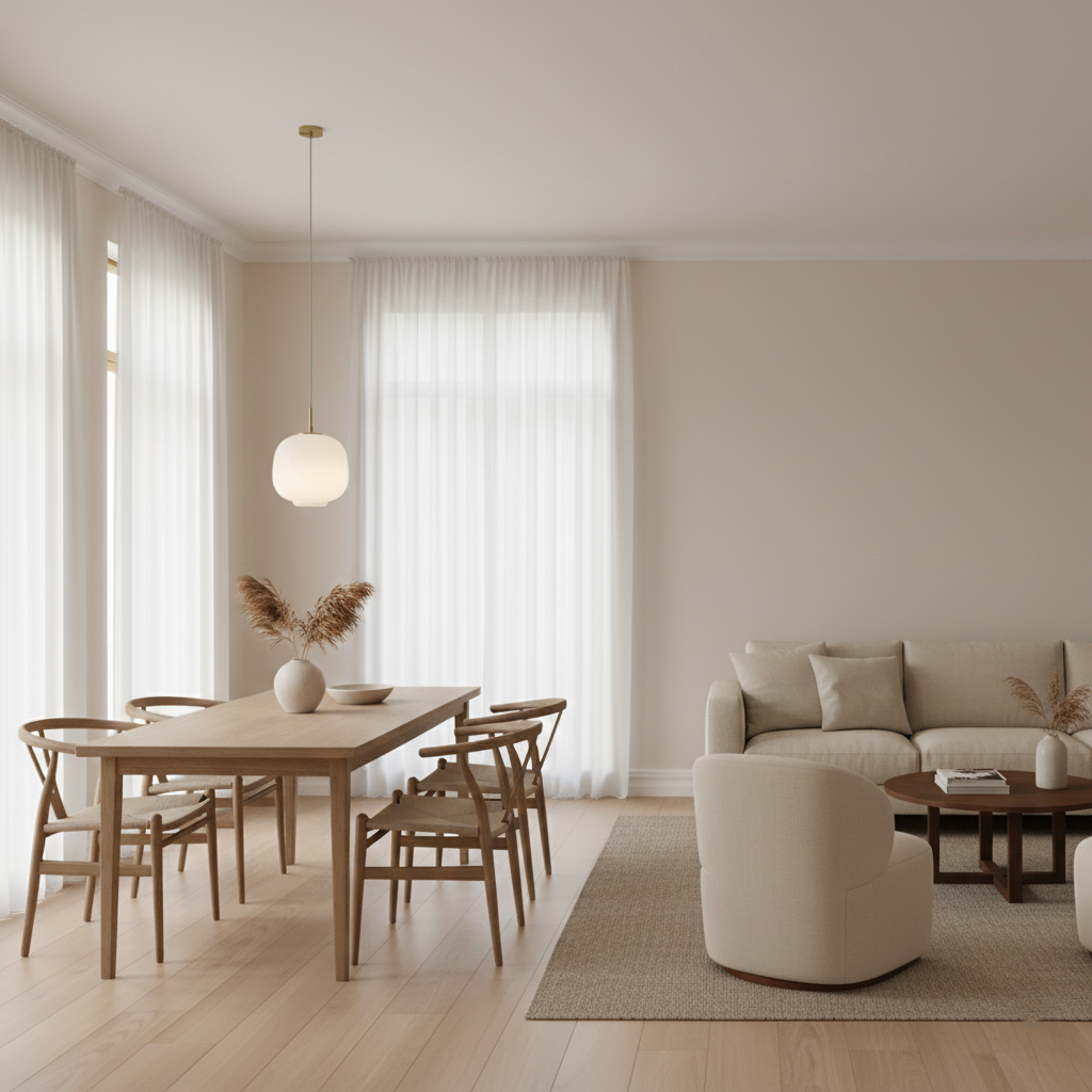 Gia Nordic Minimalist Glass Pendant Light