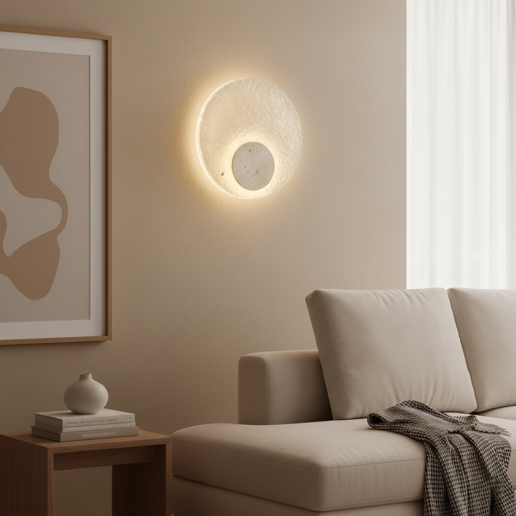 Modern Acrylic Travertine Creative Wall Lamp