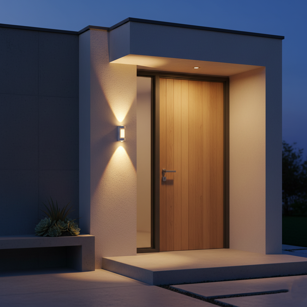 Nordic Up Down Acrylic Waterproof Minimalist Outdoor Wall Light