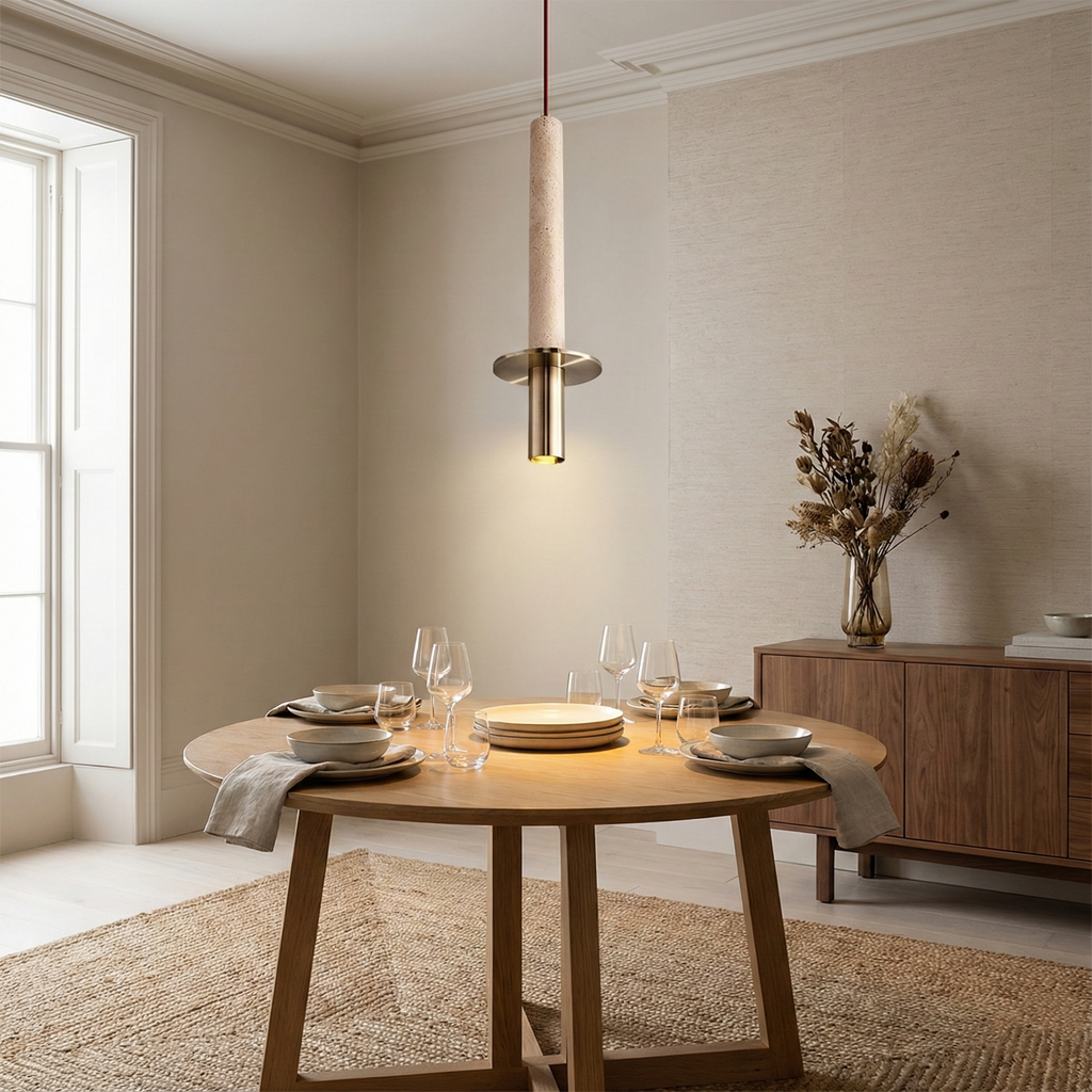 Nordic Modern Travertine Pendant Light
