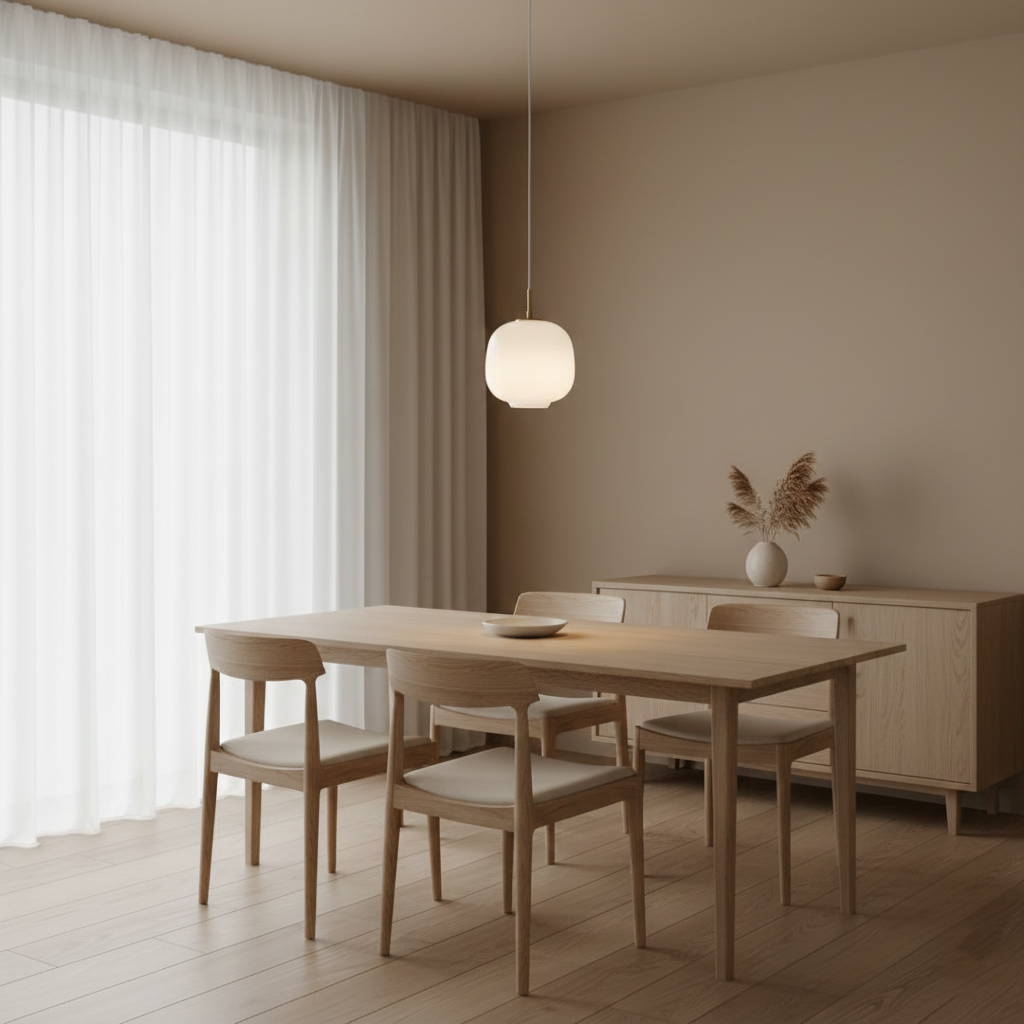 Gia Nordic Minimalist Glass Pendant Light