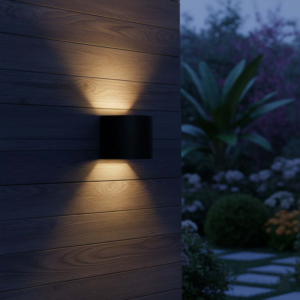 Nordic Round Shaped Waterproof Outdoor Wall Light