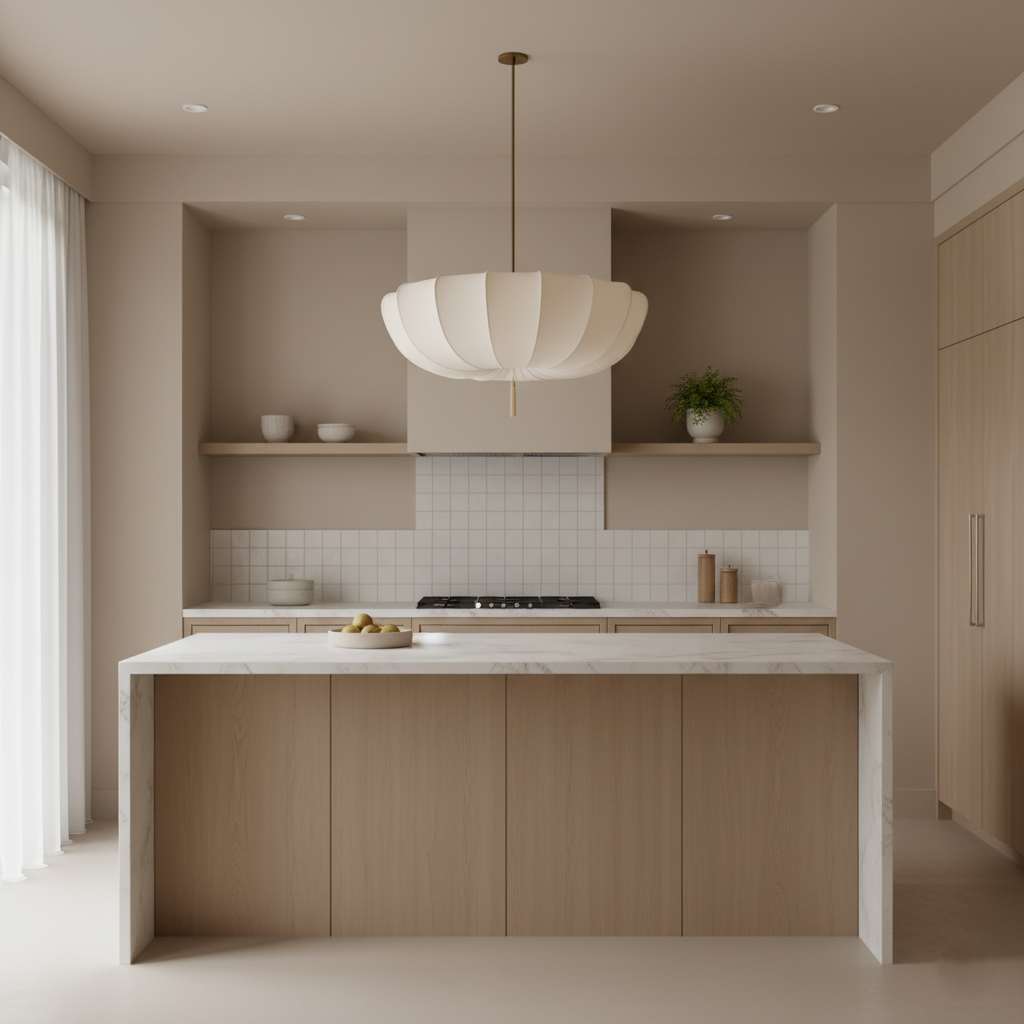 Light of Paris Modern Fabric Pendant Light