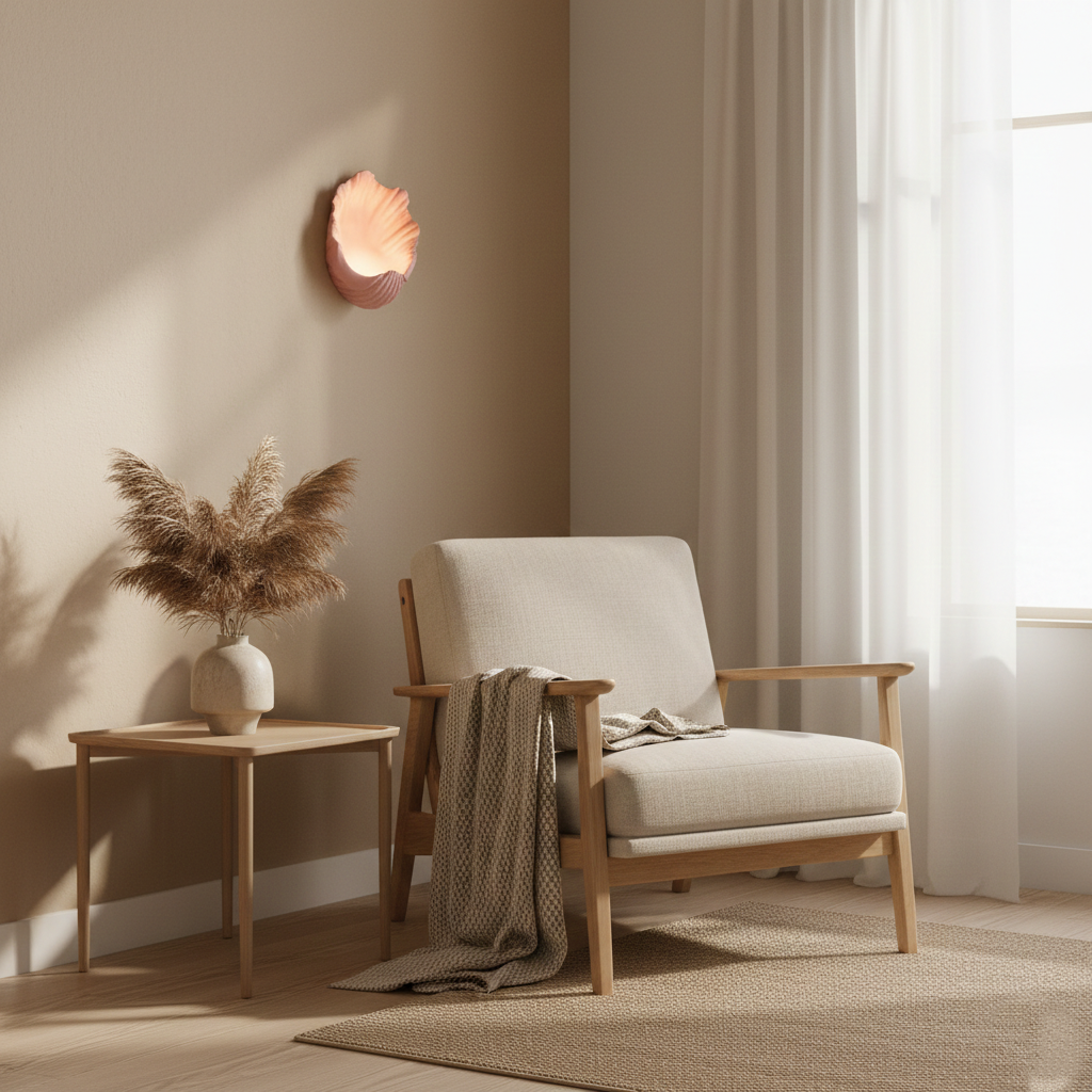 Selka Scallop Nordic Resin Wall Lamp