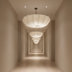 Light of Paris Modern Fabric Pendant Light