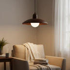 Japanese Style Wabi-Sabi Walnut Pendant Light