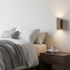 Japandi Tube Travertine Stone Minimalist Wall Light