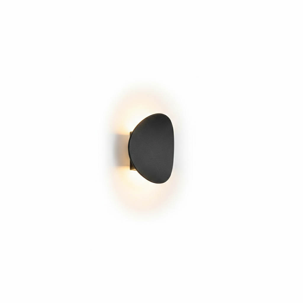 Modern Minimalist Pebble-Shaped Waterproof Outdoor Wall Light