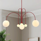Nordic Gran Finale Nordic White Glass Metal Pendant Light