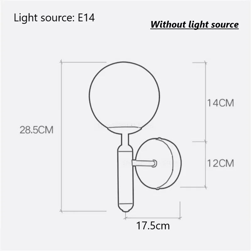 Minimalist Globe Mystical Radiance Wall Light