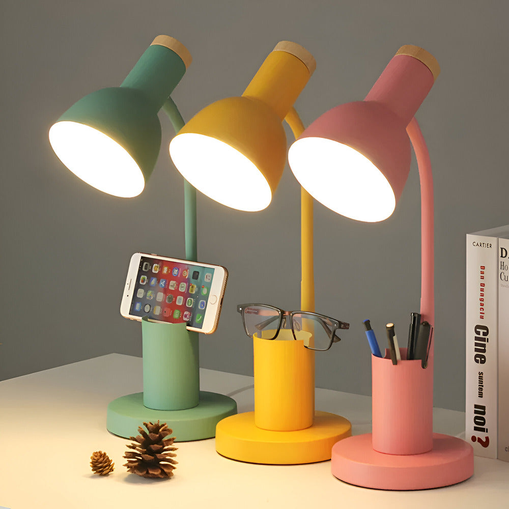 Cressida - Modern LED Table Lamp with Pen Holder