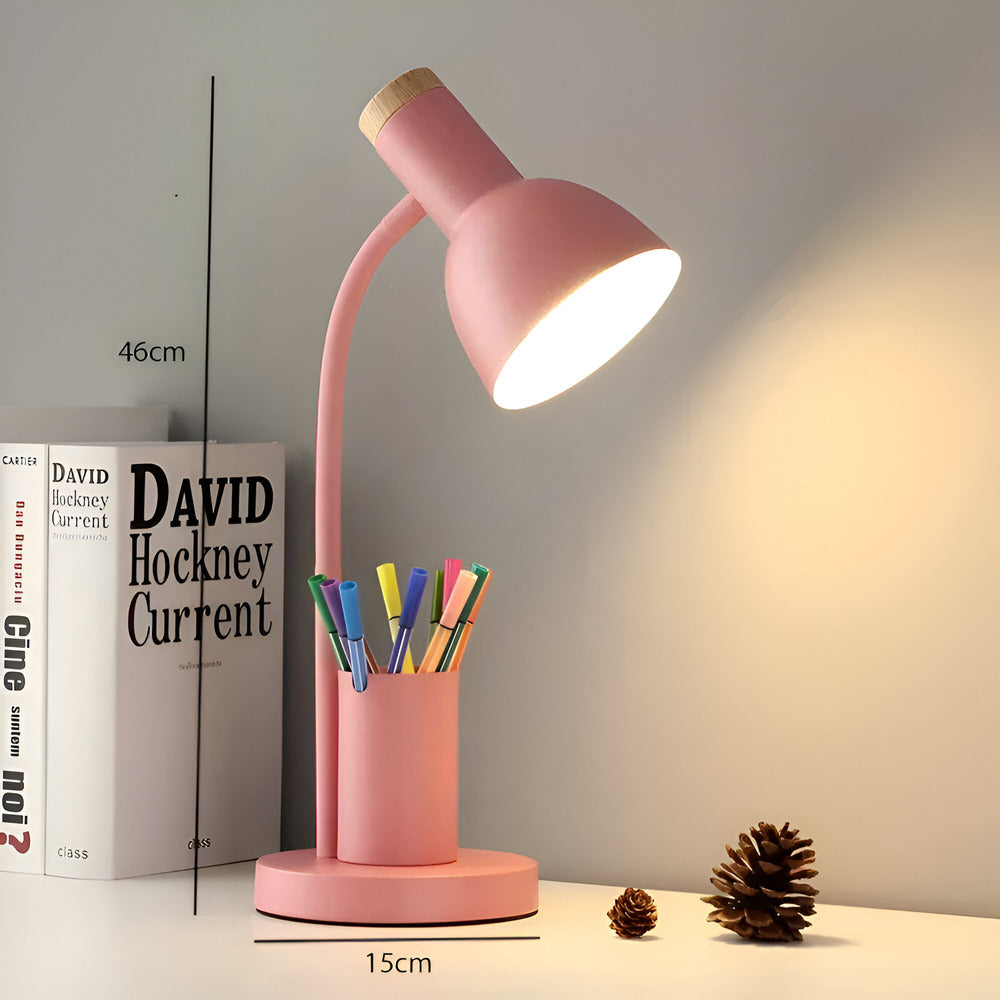 Cressida - Modern LED Table Lamp with Pen Holder