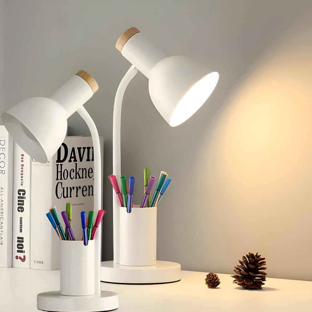 Cressida - Modern LED Table Lamp with Pen Holder
