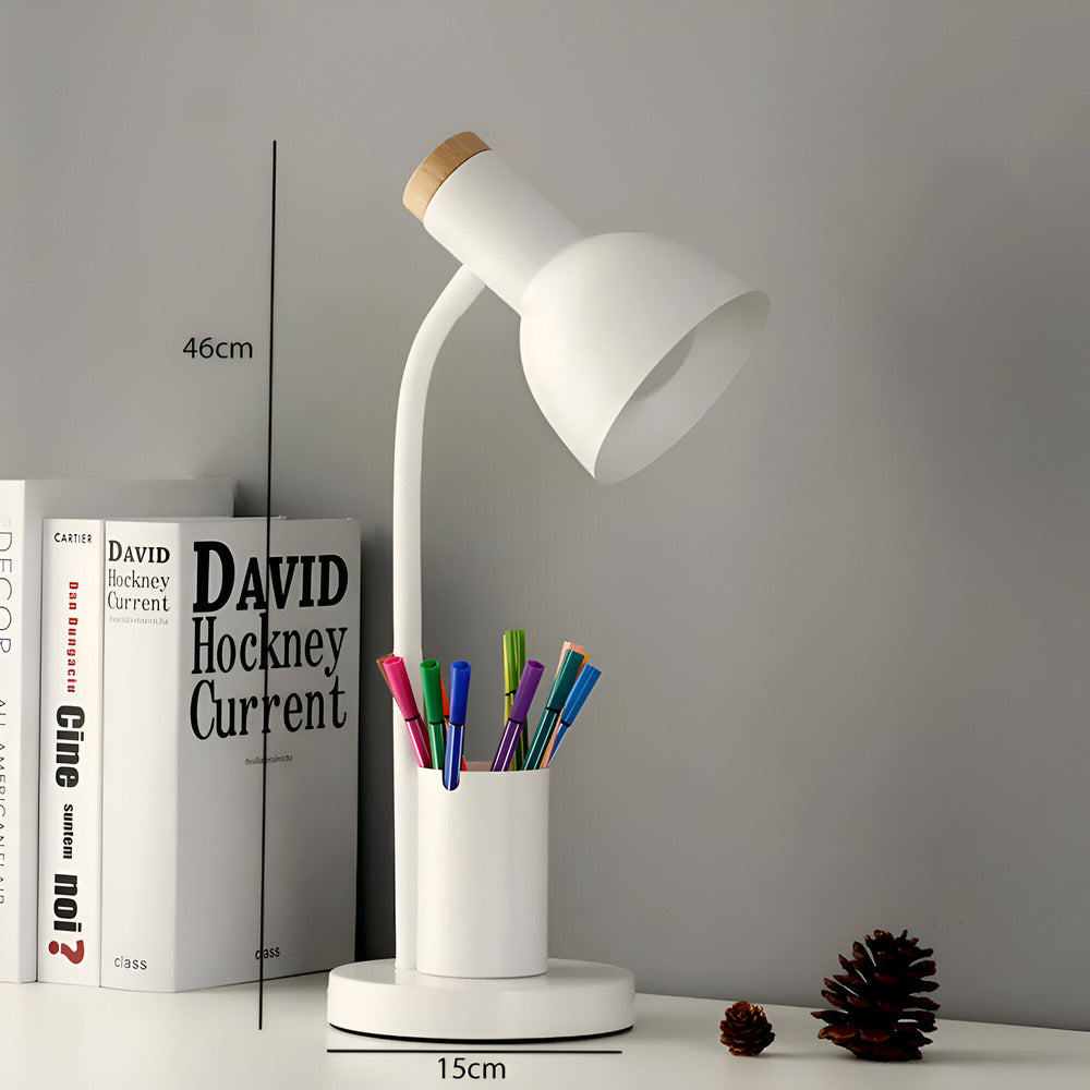 Cressida - Modern LED Table Lamp with Pen Holder